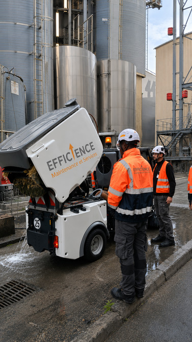 nettoyage extérieur de sites industriels